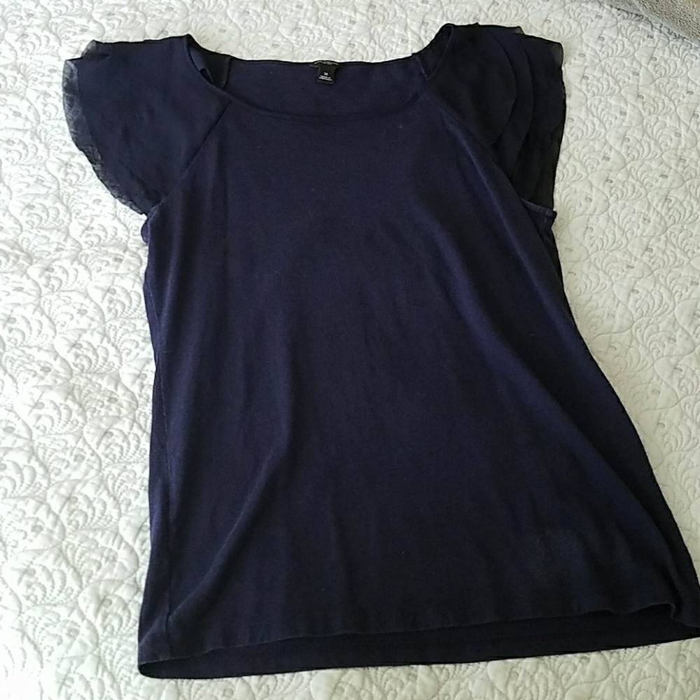 Ann Taylor Flutter Sleeve Top